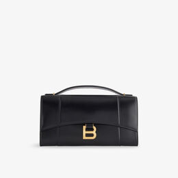Клатч кожаный Balenciaga Hourglass, черный r04441102 | black
