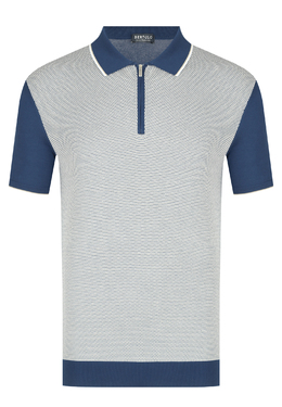 BERTOLO: Синее поло 