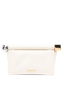 Маленькая клатч Jacquemus Rond Carré с металлическими сферами, нейтральный baw00356ac27l14 | нейтральные цвета