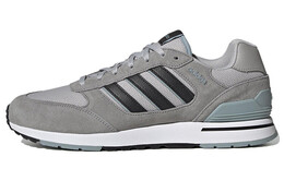 Кроссовки для бега RUN 80S мужские с низким верхом серые/черные Adidas Neo hp6113