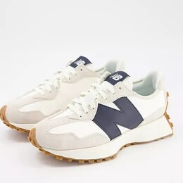 Кроссовки New Balance 327, белый/темно-синий 104600882 | off white/navy