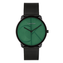 Calvin Klein Часы Wrist Watch Quartz Movement Steel Strap 40mm Green Dial Unisex, Green 25300013 | green