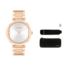 Calvin Klein Часы Wrist Watch Quartz Movement Stainless Steel Watchband 36mm Silver Dial Women's Watch, Rose Gold 25200253 | rose gold