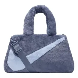 Сумка sportswear nsw faux fur tote bag 'blue' Nike, синий dq5804-491 | blue