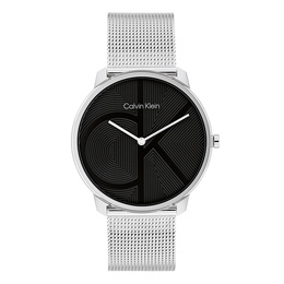 Calvin Klein Часы Wrist Watch Quartz Movement Steel Strap 40mm Black Dial Unisex, Black 25300012 | black
