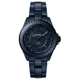 Chanel Часы J12 Wrist Watch Automatic Mechanical Movement Ceramic Strap 38mm Blue Dial Unisex, Blue Dial h9632 | blue dial