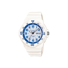 Casio Часы Analog MRW 200HC 7B2V, Blue Dial and White Band mrw-200hc-7b2 | blue dial and white band