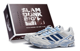 Кроссовки Spiritain 2000 унисекс с низким верхом, синие/серые Adidas ie1890(team80-男女同款深海音s-box) | washed blue