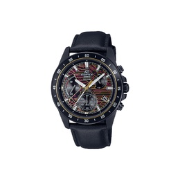 Casio Часы EDIFICE Quartz Movement Genuine Leather Strap Japanese / Korean Watch Men's Watch Black Dial efv-540cl-1avupr