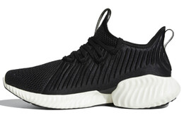 Кроссовки AlphaBounce для бега унисекс с низким верхом, черные/белые Adidas d97280