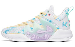 Баскетбольные кроссовки Mountain 1 мужские с низким верхом, белые/в горошек, синие/сиреневые Anta 112121601-6