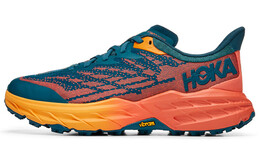 Кроссовки Speedgoat 5 женские с низким верхом, синие/оранжевые Hoka One One 1123160-bccml