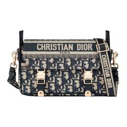 Сумка Christian DiorCamp из холста, через плечо, маленькая женская черная m1241oriw-m928