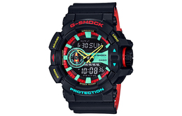 Casio Часы Men Liquid Crystal/Analog Dual Display Series Black Watch GA-400CM-1A, Black Multicolor Watch Dial ga-400cm-1a | black multicolor watch dial