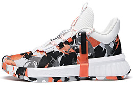 Баскетбольные кроссовки мужские среднего размера, черные/белые/флуоресцентные термооранжевые Anta 112011622-4