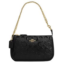 Нолита Кожаная Сумка Через Плечо Маленькая Унисекс Черная Coach cv419-imblk