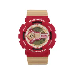 Casio Часы Men Liquid Crystal/Analog Dual Display Series Red Watch ga-110cs-4a
