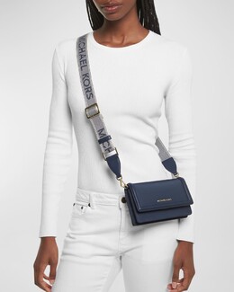 Маленькая сумка через плечо Jet Set для телефона Michael Kors prod264500293 | black