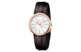 Calvin Klein Часы Romanian Shoes Collection Wrist Watch Quartz Movement Artificial Leather Strap White Dial Women's Watch, K2R2STGX k2r2stlw | k2r2stgx