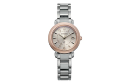 Citizen Часы C Collection Solar Quartz Movement Stainless Steel Strap Watch Women's Watch Gold Dial es9446-54w