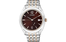 Citizen Часы Automatic Mechanical Movement Stainless Steel Strap Watch Men's Watch Coffee Watch Dial nj0064-56w