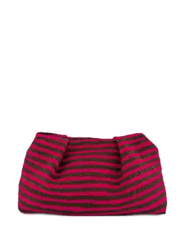 Плиссированный клатч Sisal в полоску Sensi Studio, розовый 23847165 | розовый