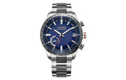 Citizen Часы Ecology Drive Collection Solar Quartz Movement Titanium Strap Watch Men's Watch Blue Dial, Blue Dial cc3085-51l | blue dial