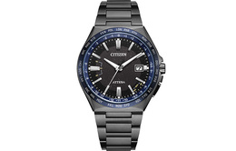 Citizen Часы Ecology Drive Collection Solar Quartz Movement Titanium Strap Watch Unisex Black Dial cb0217-71e