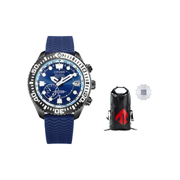 Citizen Часы Ecology Drive Collection Solar Quartz Movement Rubber Strap Watch Men's Watch Blue Dial cc5006-06l品牌直供
