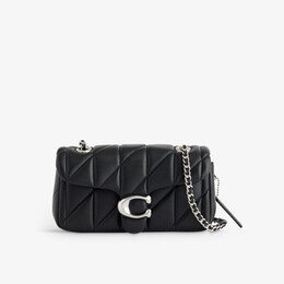 Стеганая кожаная сумка через плечо tabby Coach, черный r04235327 | lh/black
