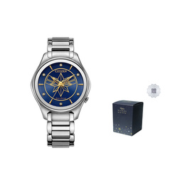 Citizen Часы Ecology Drive Collection Solar Quartz Movement Stainless Steel Strap Watch Women's Watch Blue Dial em0596-58w品牌直供