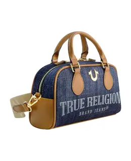 Мини-сумка-сэтчел с логотипом из денима True Religion, синий 20357713 | dark blue