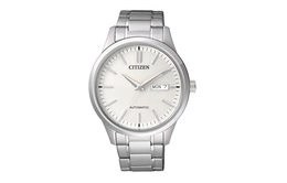 Citizen Часы Mechanical Movement Stainless Steel Strap Watch 40mm Men's Watch White Dial, White Dial nh7520-56a | white dial