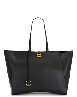 Hourglass Большая мягкая сумка Тоут Balenciaga, Black balf-wy1535 | black