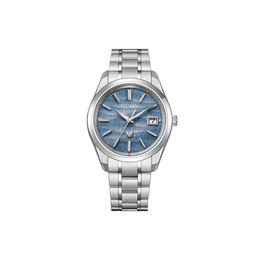 Citizen Часы Solar Quartz Movement Super Titanium Strap Watch 38.3mm Unisex Blue Dial, Blue Dial aq4100-65h | blue dial