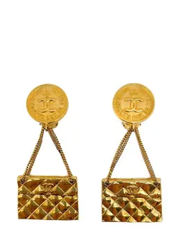 Chanel Vintage Chanel 2.55 Handbag Earrings 1980s 21889322