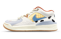 Баскетбольные кроссовки Stadium 90 Basketball Shoes Women's Low-Top White/Blue/Brown Jordan fz5696-041(team116-90奶牛牧场) | white