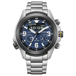 Citizen Часы PROMASTER Series Solar Quartz Movement Stainless Steel Strap Watch Men's Watch Blue Dial, Blue Dial jv1006-51l | blue dial