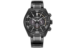 Citizen Часы Solar Quartz Movement Stainless Steel Strap Watch Men's Watch Black Dial ca4335-88e