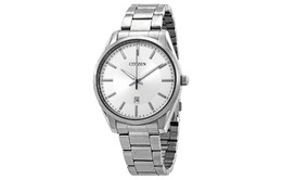 Citizen Часы Quartz Movement Stainless Steel Strap Watch Men's Watch White Dial BI1030 53A, White Dial bi1030-53a | white dial