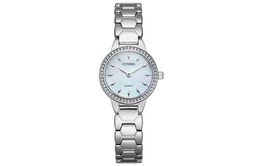 Citizen Часы Women's Watch, Mother of Pearl Watch Dial with Silver Strap ez7010-56d | mother of pearl watch dial with silver strap