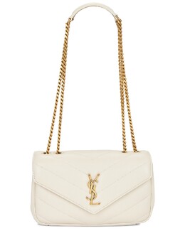 Маленькая сумка Loulou на цепочке Saint Laurent, Crema Soft slau-wy3171 | crema soft