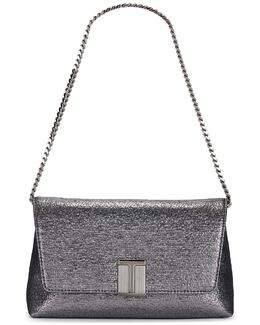Noble Ламинированная мини-сумка Tom Ford, Dark Silver tfof-wy144 | dark silver