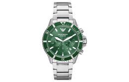 Emporio Armani Часы Men Three Eye Chronograph Watch, Green Dial ar11500-clg | green dial