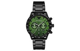 Emporio Armani Часы Pilot Collection Wrist Watch Quartz Movement Stainless Steel Strap Green Dial Men's Watch ar11472