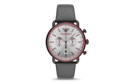 Emporio Armani Часы Wrist Watch Quartz Movement Leather Strap Gray Dial Men's Watch AR11384, Black and White Watch Dial ar11384 | black and white watch dial