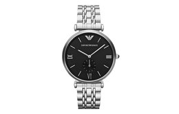 Emporio Armani Часы Wrist Watch Quartz Movement Steel Strap Black Dial Men's Watch, Black Dial ar1676-nlp | black dial