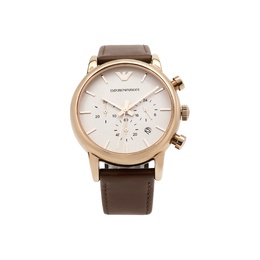 Emporio Armani Часы Wrist Watch Quartz Movement Leather Strap White Dial Men's Watch ar2074