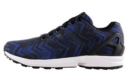 Кроссовки мужские ZX Flux с низким верхом, черные/синие Adidas b25302 | blue