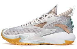 Баскетбольные кроссовки Berserk 3 мужские с низким верхом, второй степени, серые/слоновая кость, белые/песочно-серые Anta 112131601-6